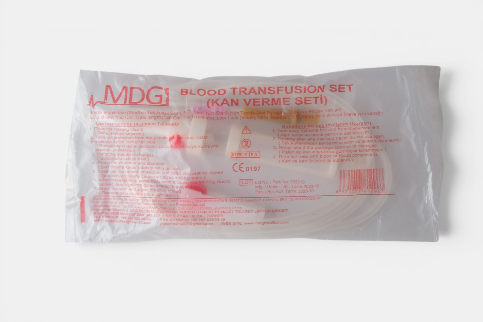MDG Kan Transfüzyon Seti 1