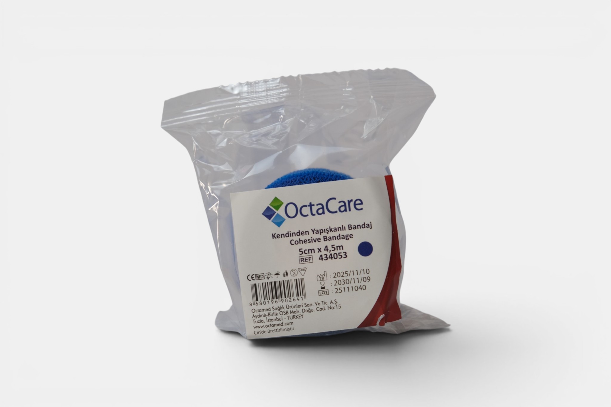 Octacare Mavi Bandaj Kısa 1
