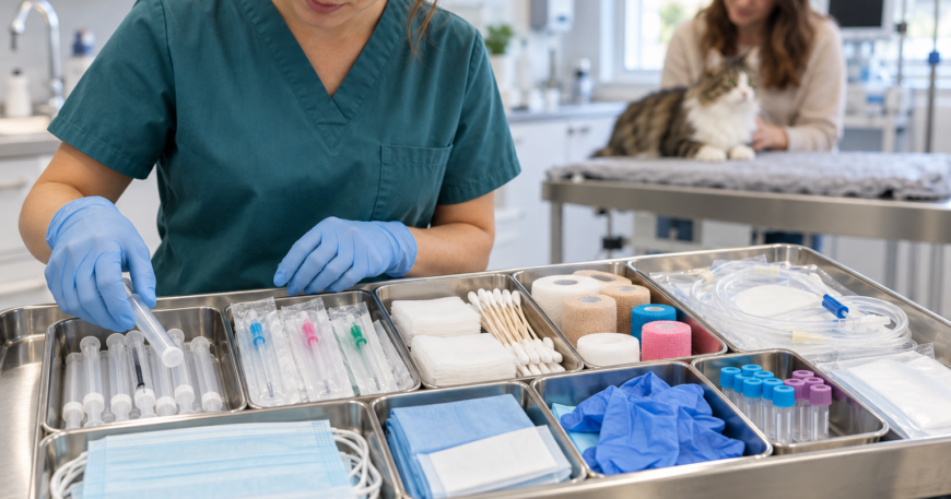 Veteriner Kliniklerinde En Çok Kullanılan Tek Kullanımlık Medikal Malzemeler